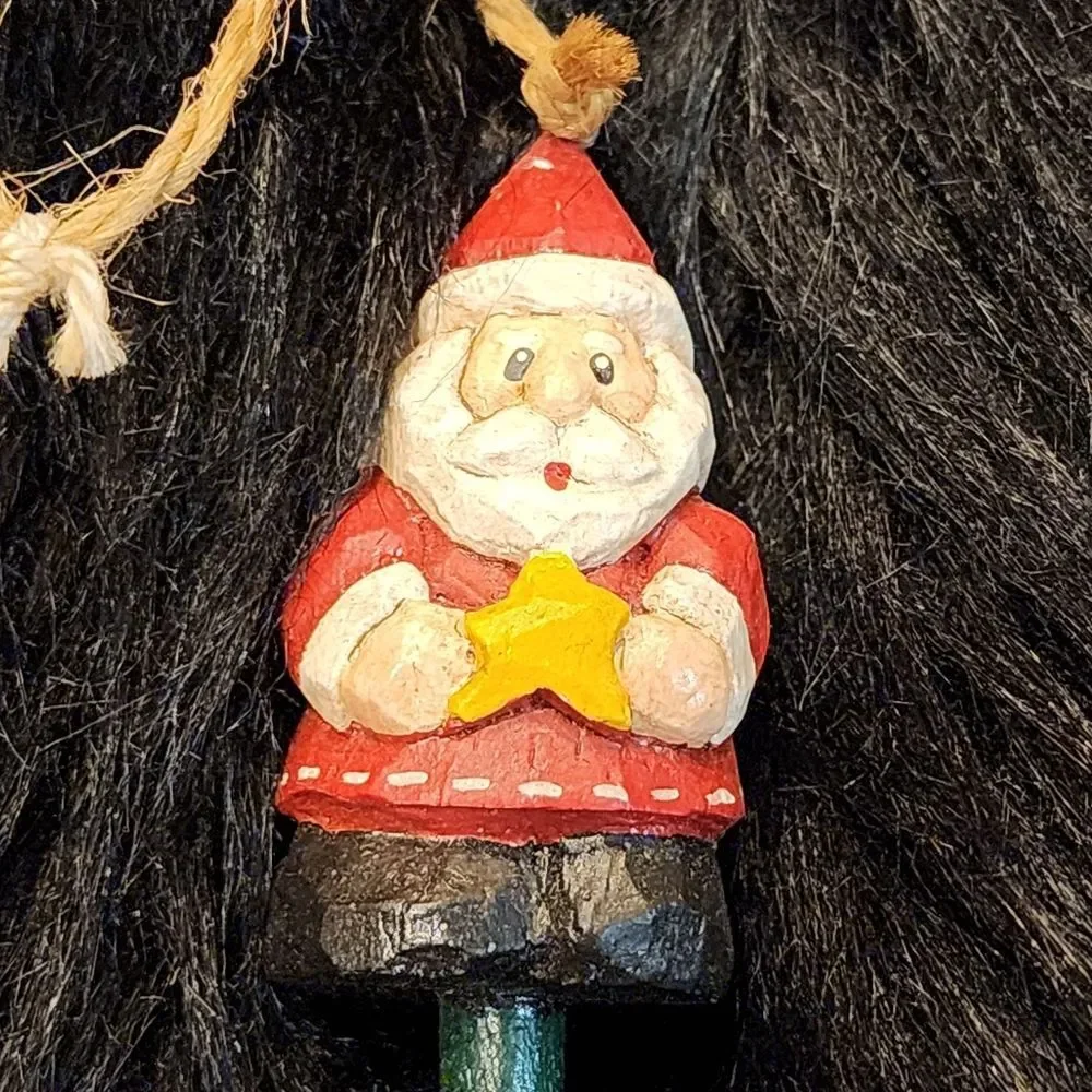 Eddie Walker Midwest of Cannon Falls Santa with Snow Shovel Ornament